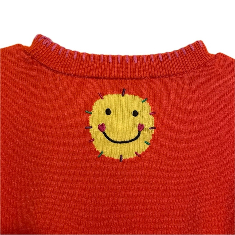 Kerri Rosenthal XOKR “Next Smile’s On You” Red Sweater – Size Medium (NWT) - Picture 6 of 10